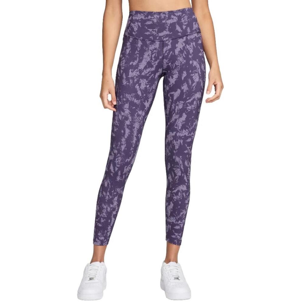 NWOT Nike One Daybreak Purple Printed High-Waisted 7/8 Leggings Women's Size XS